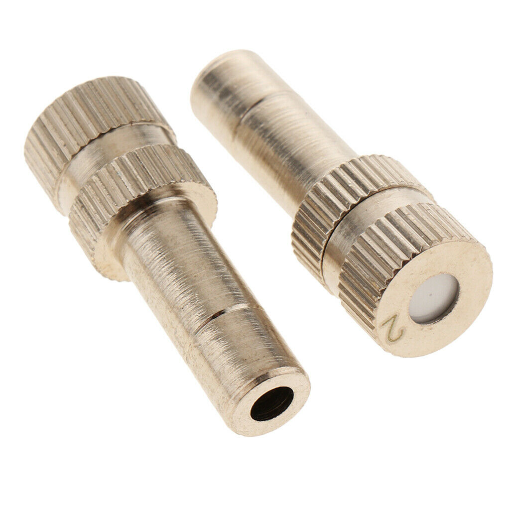 10Pack 0.2mm 6mm Low Pressure Nozzles Garden Irrigation Fog Misting Nozzles