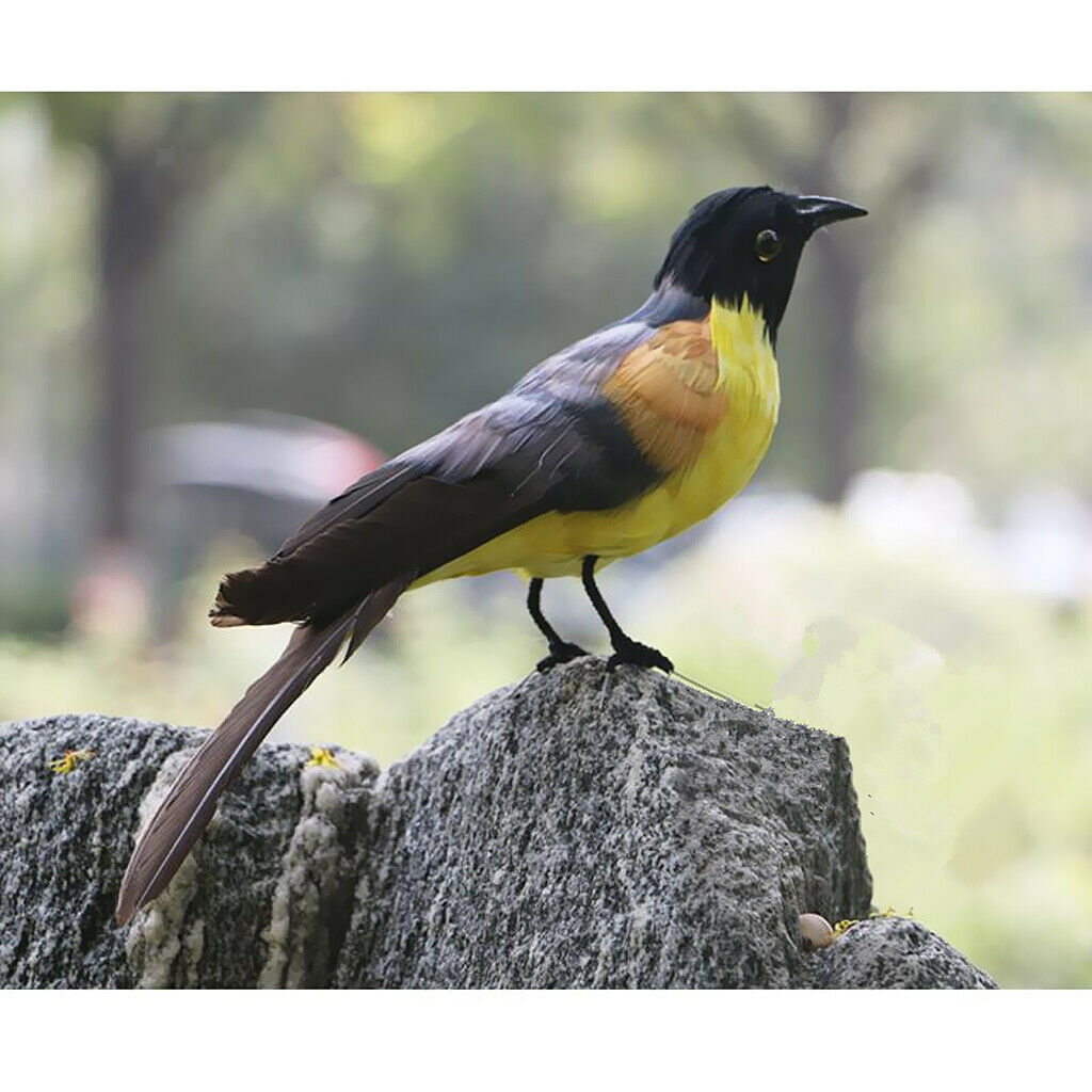 Large Artificial Bird Feather Realistic Garden Home Decor Tree Ornament #11