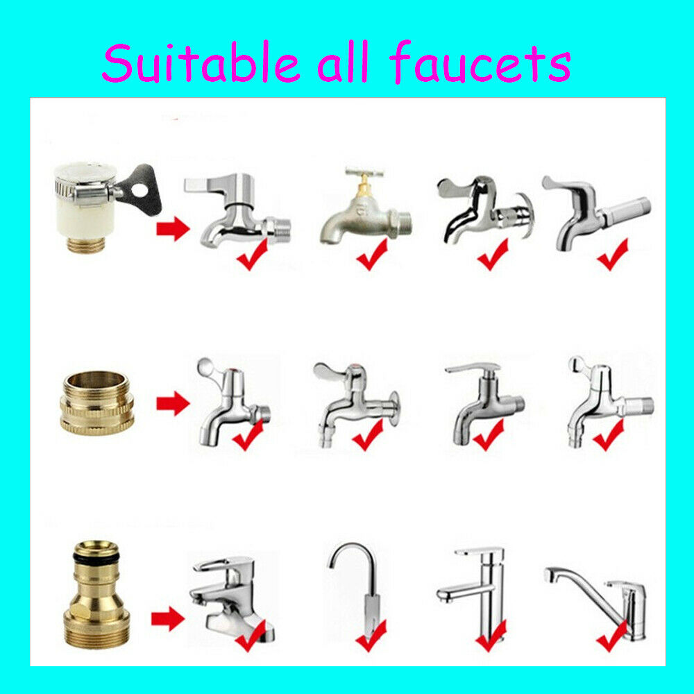 15-23mm Mixer Tap Connectors To Garden Water Hose Pipe Fitting Faucet Adapter.//