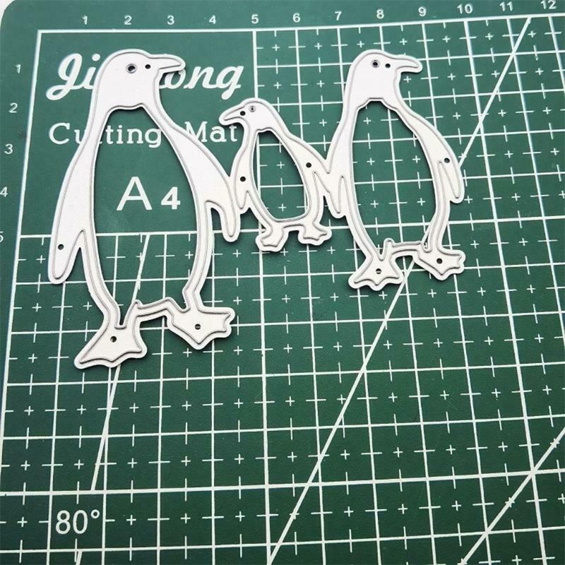 Penguin Family Carbon Steel Cutting Dies DIY Scrapbooking Photo Album Embossing