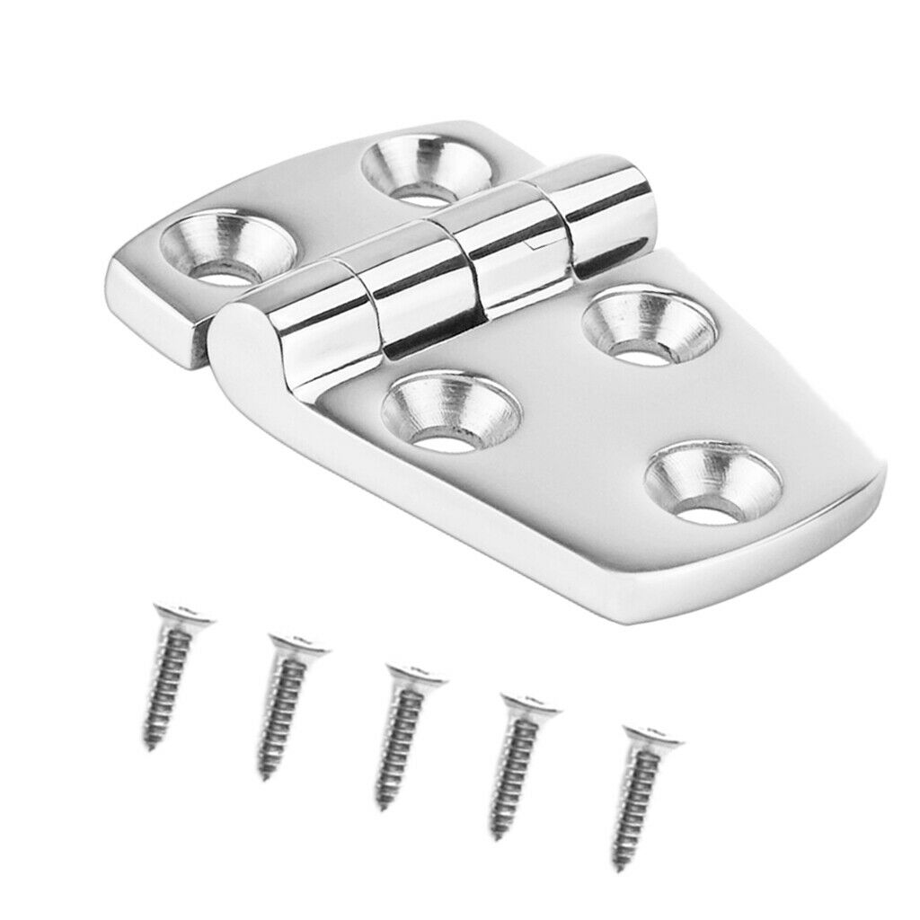 Marine 316 Stainless Steel Door Hinge Hardware for Boat Hatch 58x38x4.5mm