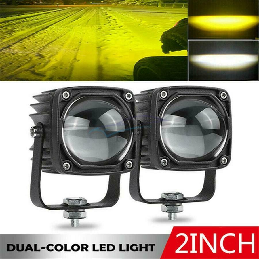 1Pair 20W 10-30V Waterproof 8D HD Lens LED Work Driving Light For Car Truck Boat