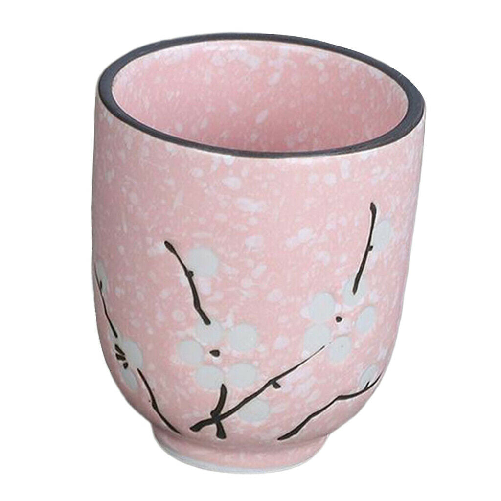 2Pcs Ceramic Tea Cup 150ml 5oz for Teahouse Handmade for Water Hot Drinks