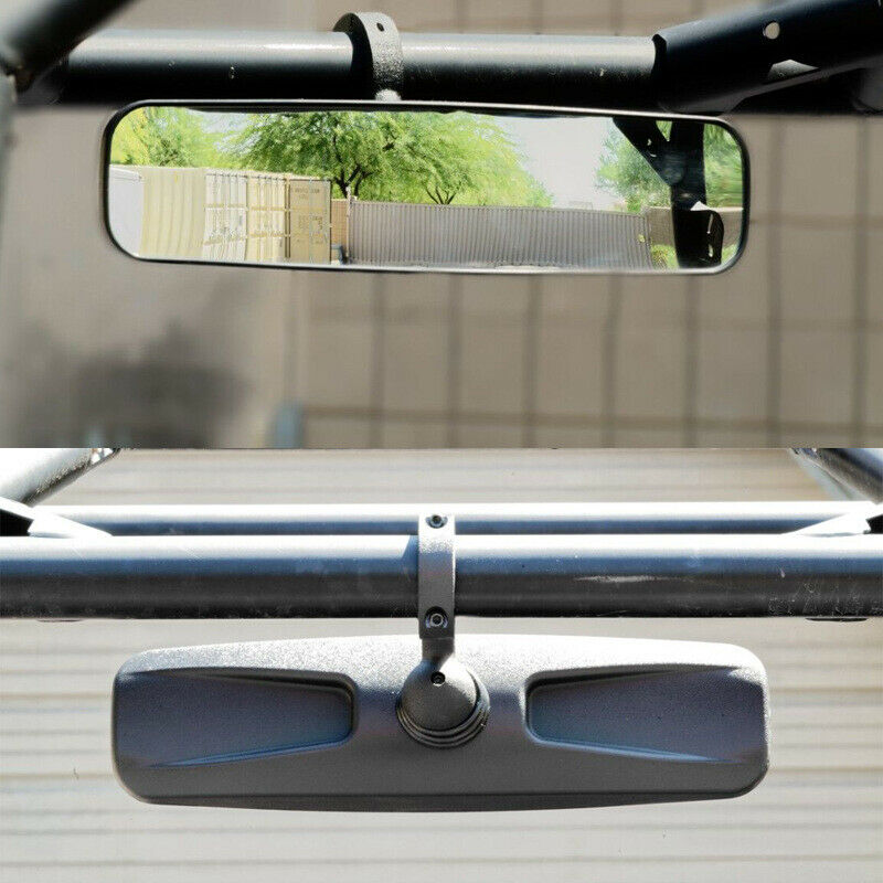 1PCS 1.75" OD ATV/UTV Center Rearview Mirror Off-road Large View Fit For Polaris