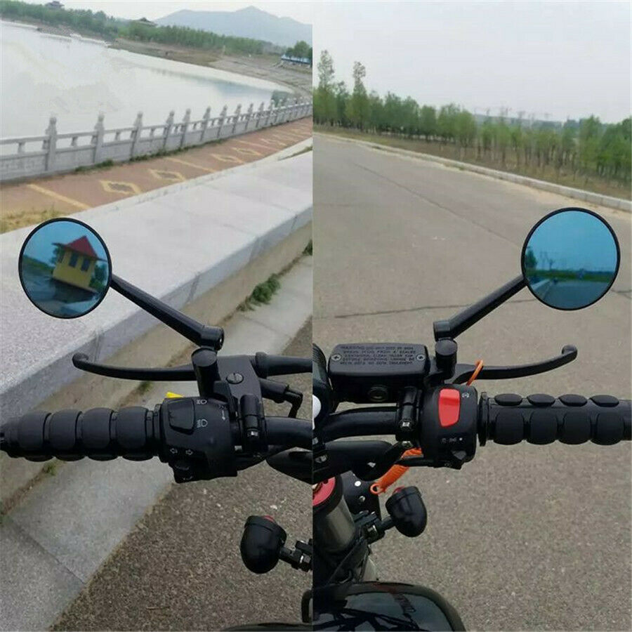 Motorcycle Aluminum Side Mirror Round Rearview Mirror For Monkeys Scooter Bike