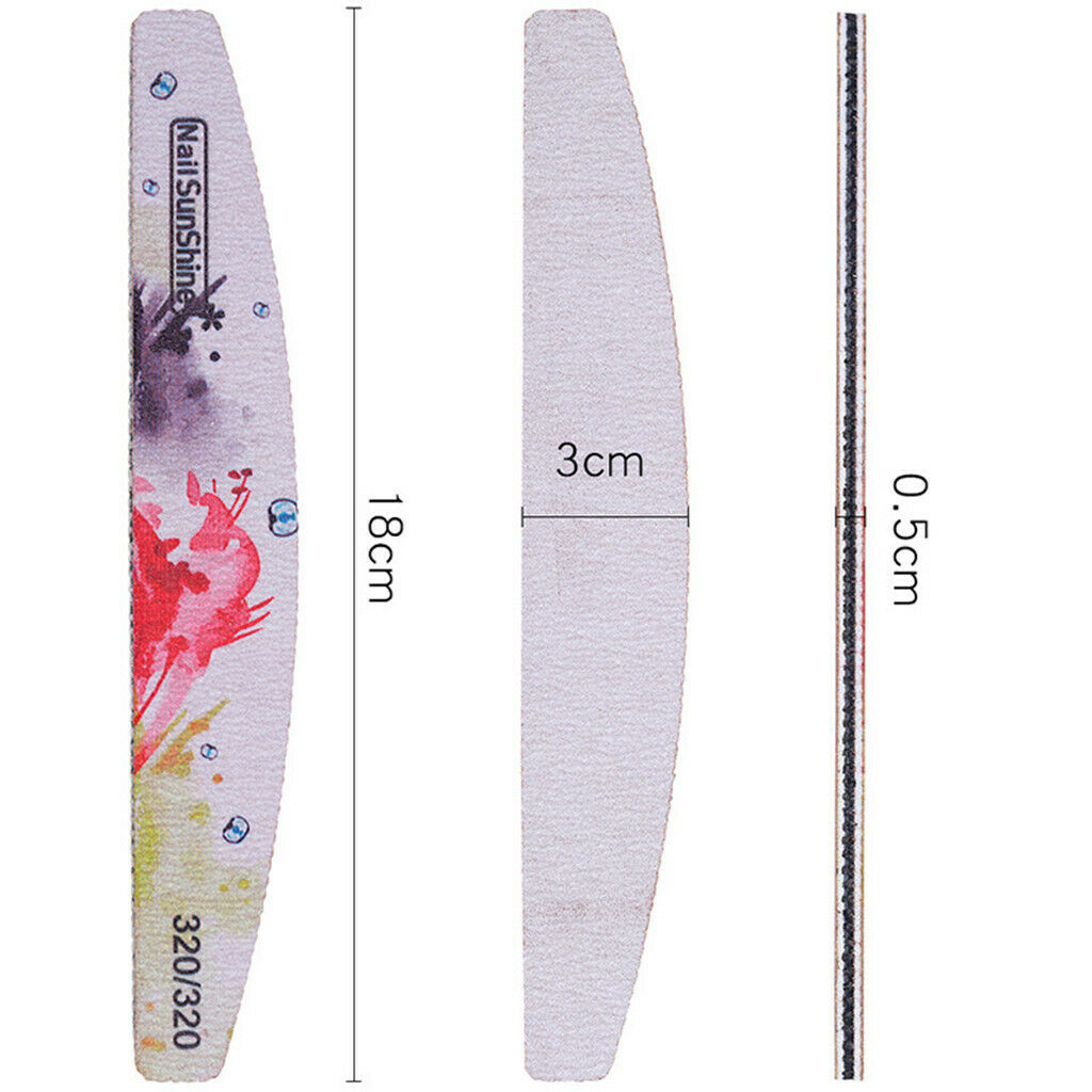 6Pcs Nail Files For Filing And Polishing The Hard Fingernails And