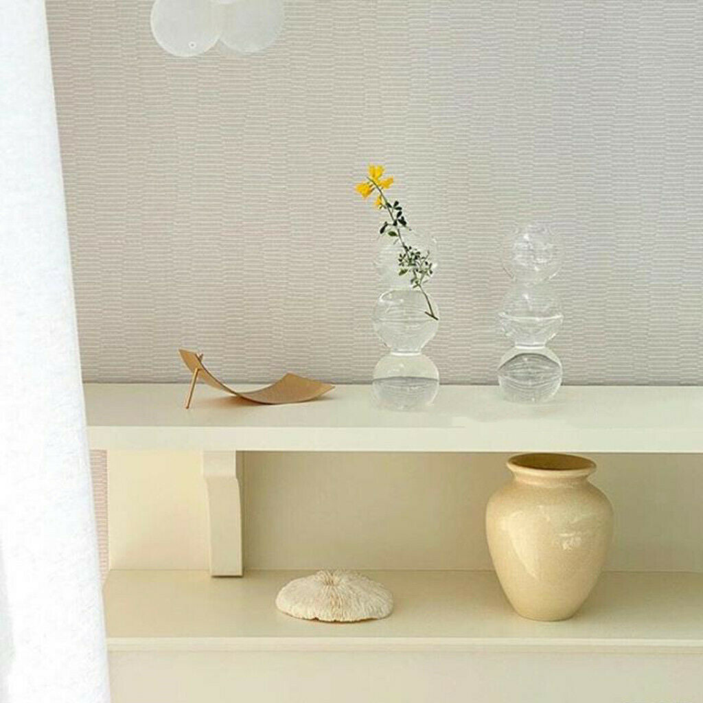 Glass Flower Vase Glass Planter Hydroponics for Bedroom Living Room 3 Balls