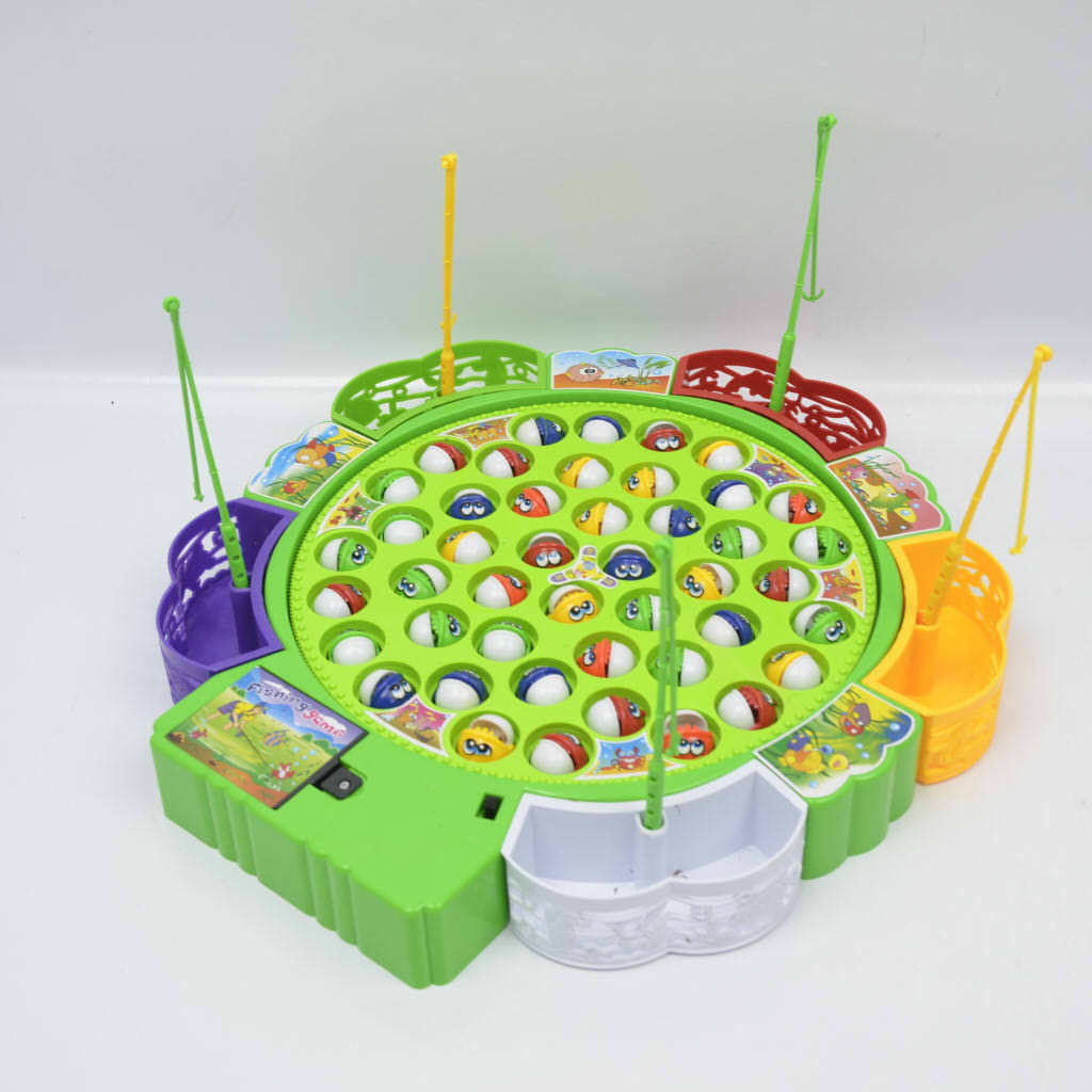 Fun Fishing Game Electric Musical Rotating Fishing Board Kids Gift Preschool