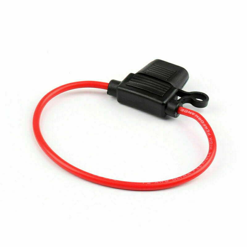 4Pcs Mini Blade Fuse Holder Waterproof 12AWG In-Line Wire Cable For Car/Boat CA