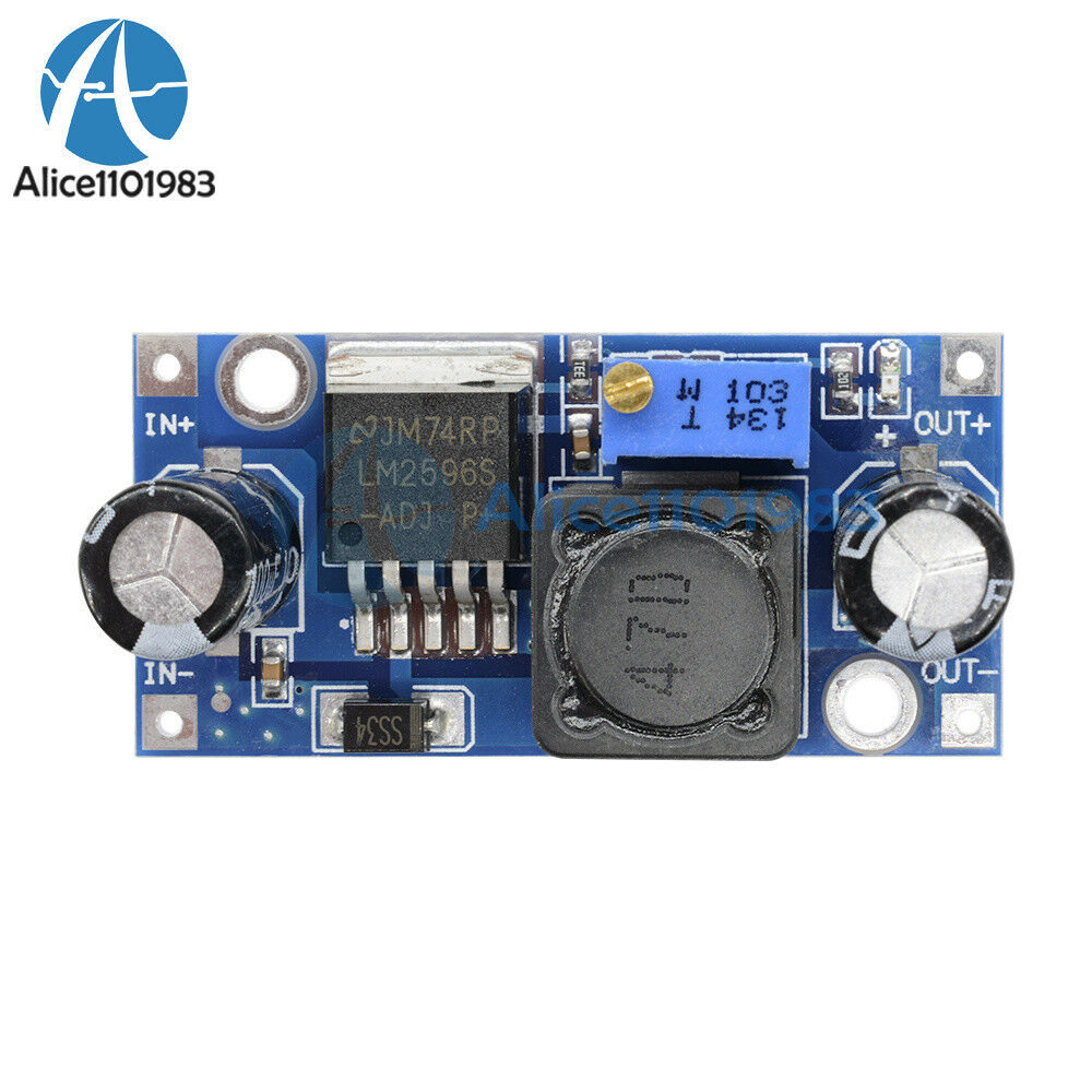 2PCS DC-DC Buck Converter Step Down Module LM2596 Power Supply Output 1.23V-30V