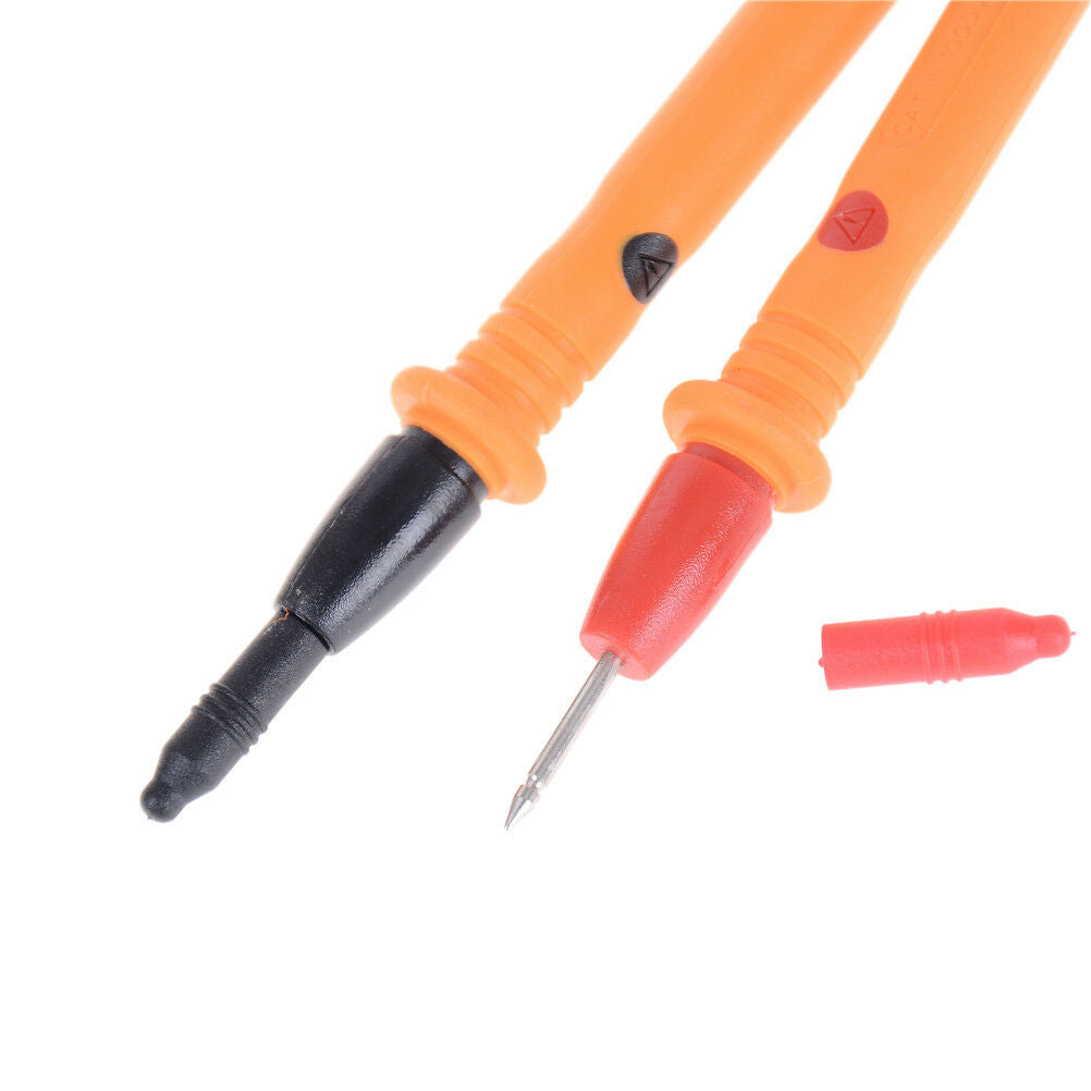 1 pair Heavy Duty Multimeter Voltmeter Rubberized Test Probe Leads 1000V   WF