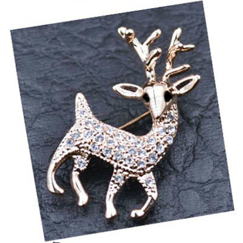 High Quality Exquisite Sika Deer Brooches Shining Rhinestone Pins Jewel N mi Tt