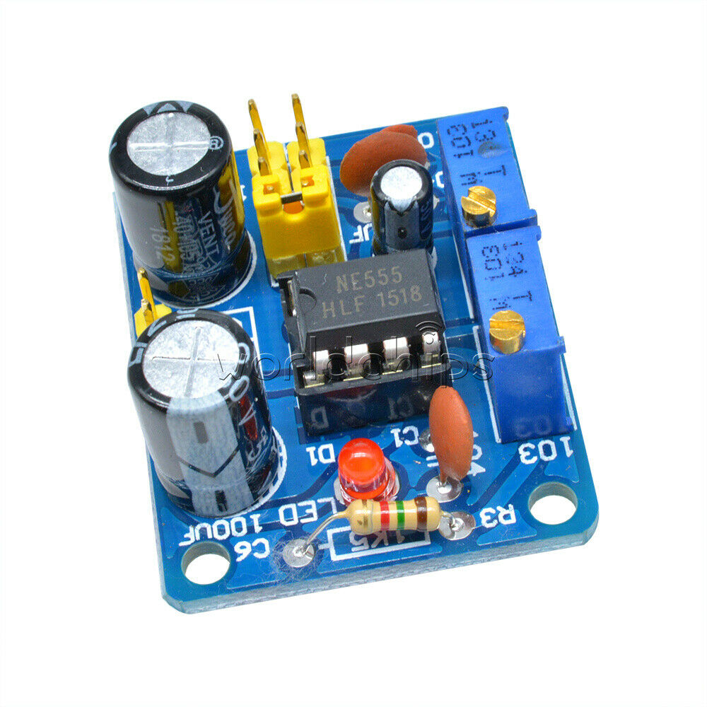 Duty Cycle and Frequency Adjustable NE555 Square Wave Module DIY Kit