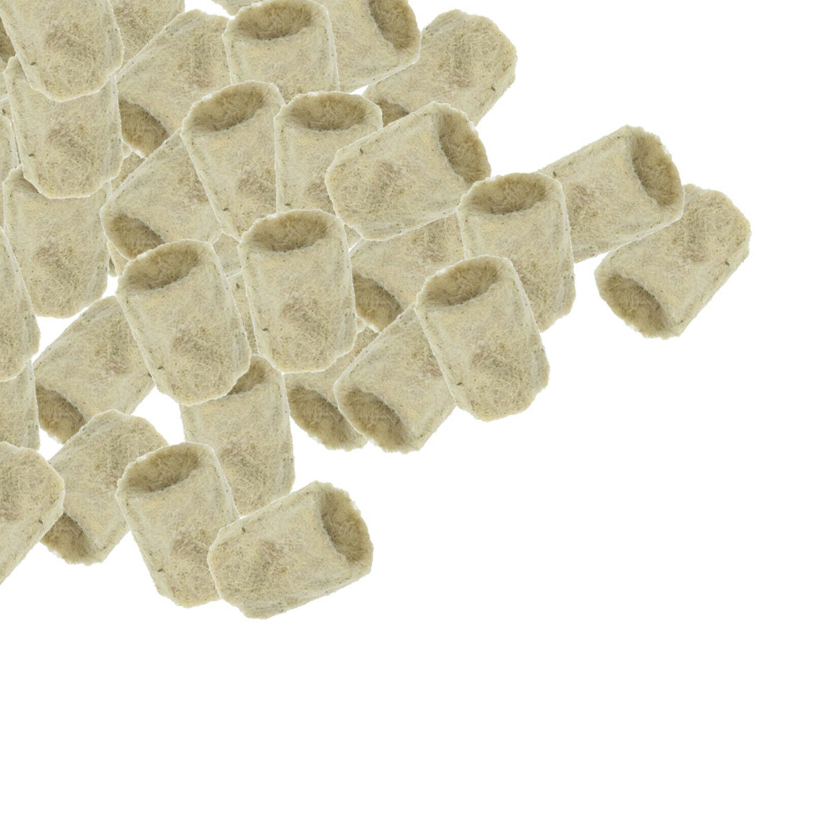 50x Plant Starter Plugs Cubes Rockwool Hydroponic Grow Media Nursery Block