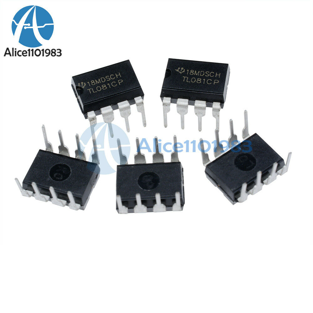 10Pcs TL081 TL081CP TI IC JFET Input Operational Amplifiers DIP-8 NEW