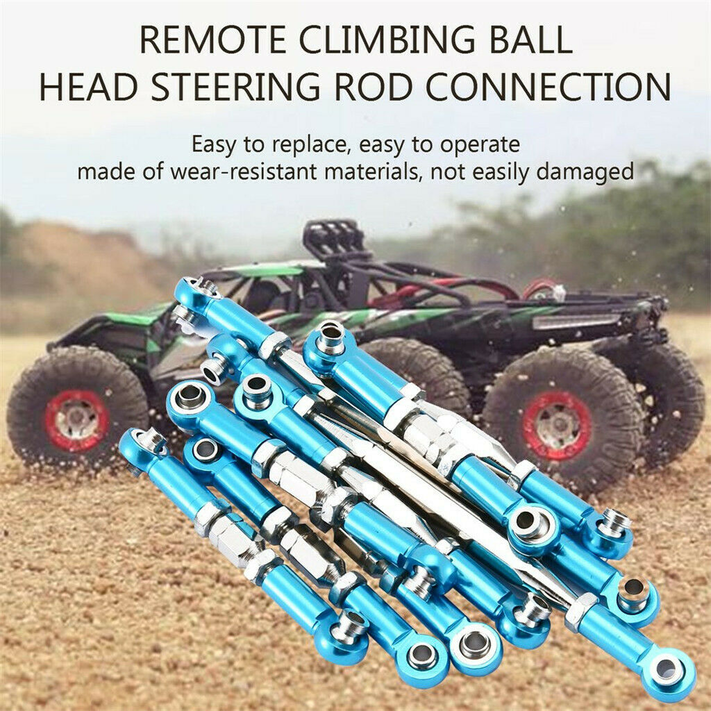9 Pieces Servo Linkage Pulling Steering Rod for WLtoys 12428 FY-03 RC Car