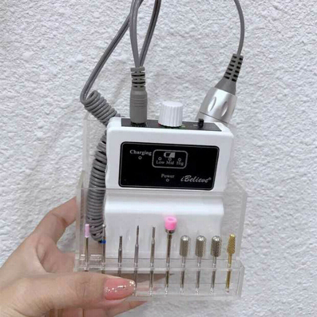 Nail Drill Bit Holder Stand Exhibition Storage Nails Art Tools Container Semi