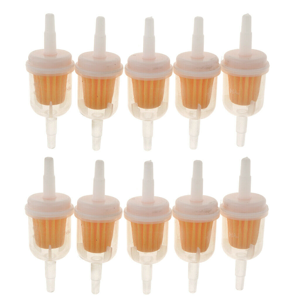 10 Pieces Inline Fuel Filter 1/4'' 5/16'' 6mm & 8mm  High Performance