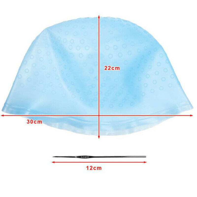 1Pc Silicone Cap Hair Coloring Highlighting Dye Cap Frosting & Meal DEAU