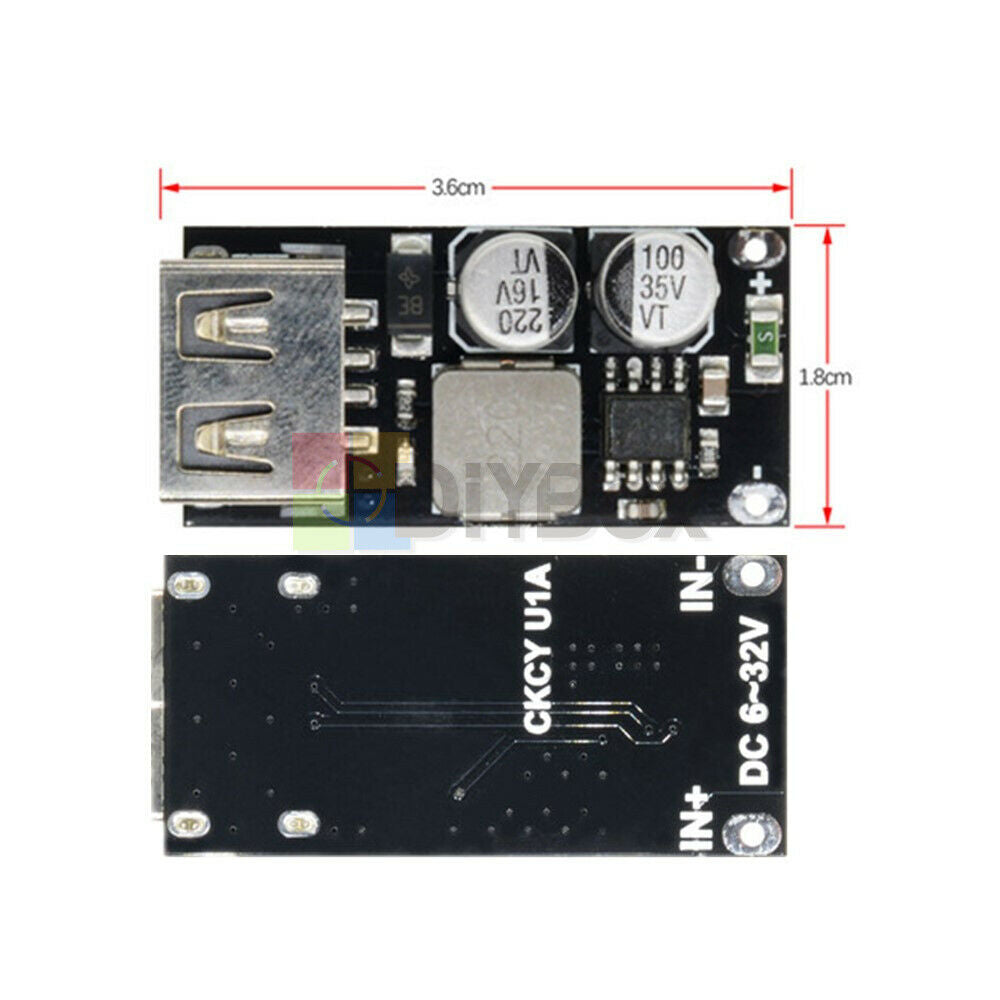 5x QC3.0 QC2.0 DC-DC 6-32V Step Down Buck Converter Fast Charging Circuit Board