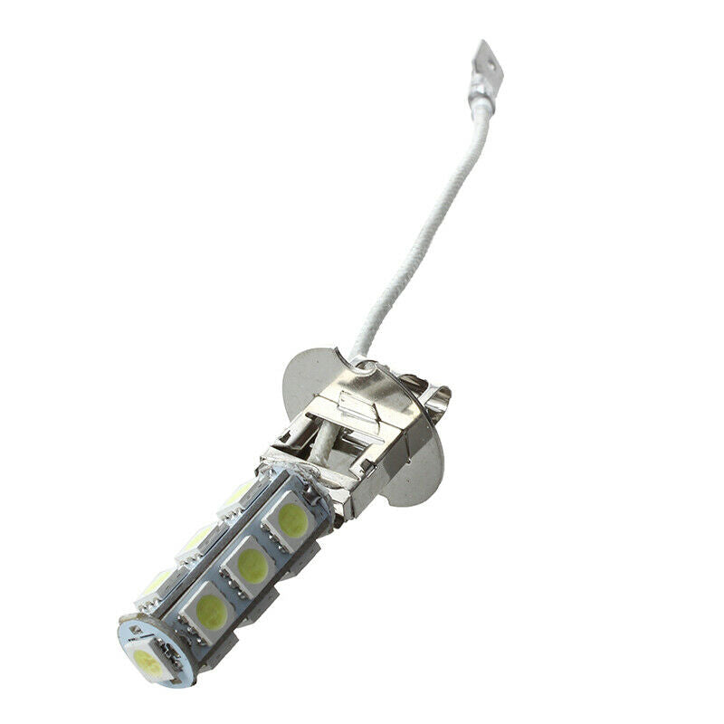 2 X H3 5050 SMD 13 LED WHITE CAR LIGHT BULB LAMP E3R2R2