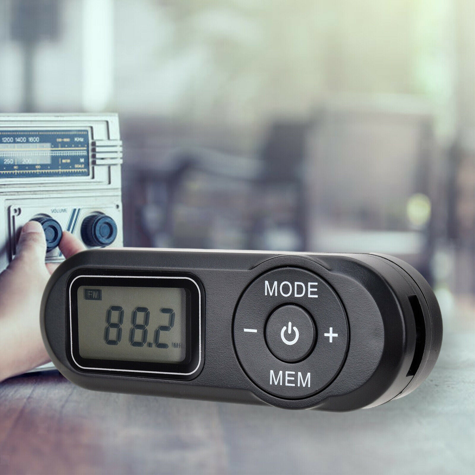 Pocket FM Radio LCD Display Receiver Style DSP for Home Walking Gym Camping