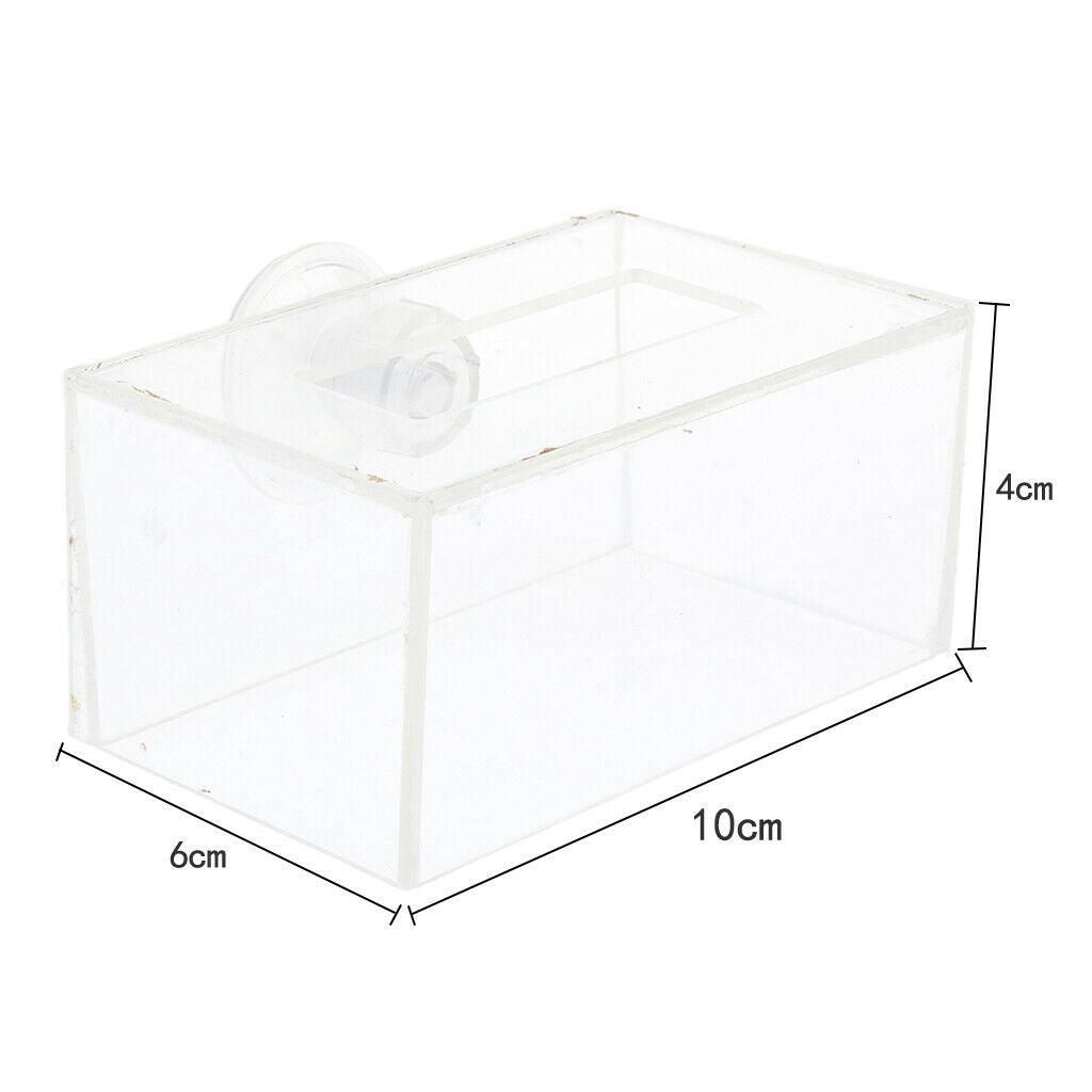 Aquarium   Tank Transparent Circle    Feeding Floating Food Tray