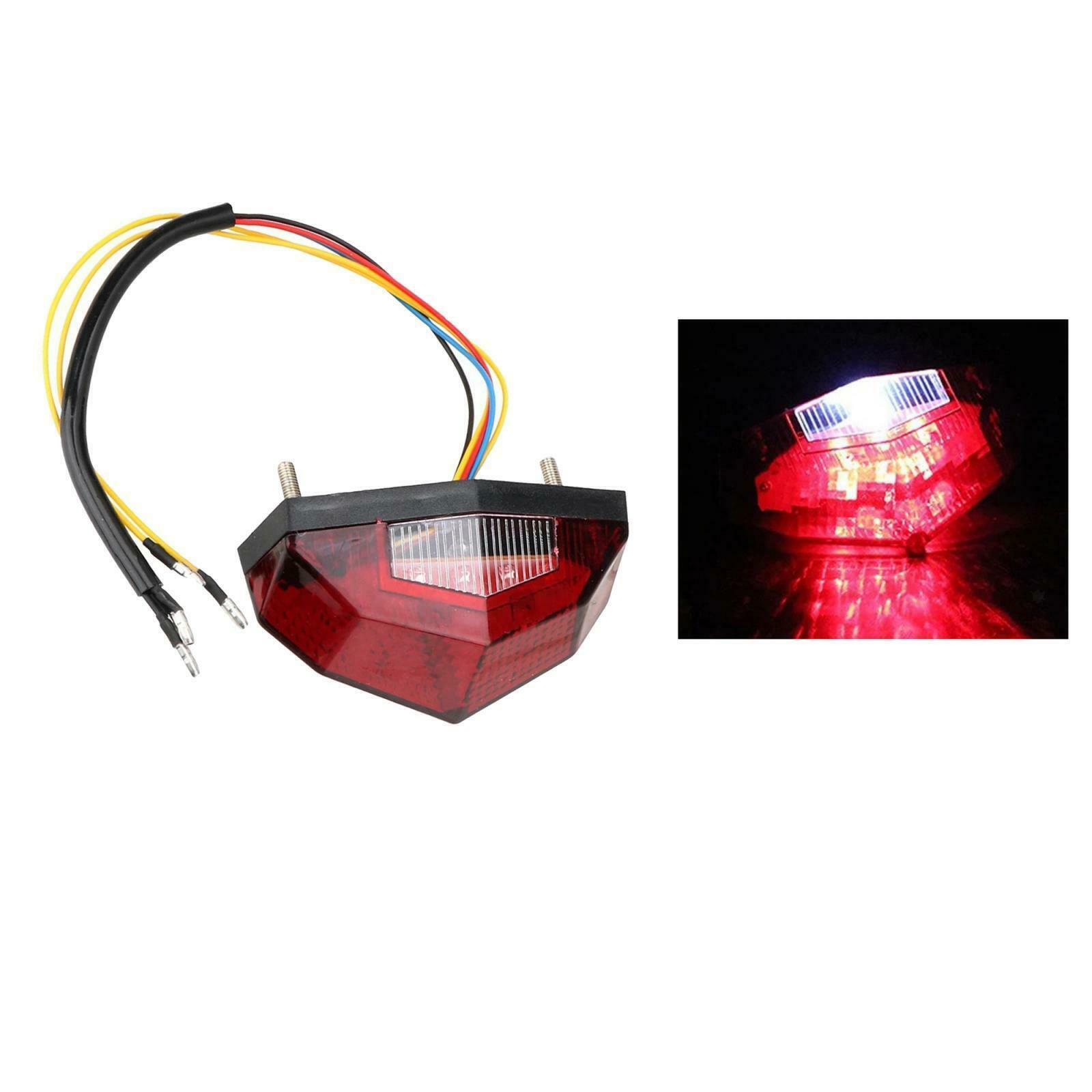 LED Turn Signal Brake Running Smoke Tail Light Turn Signal Lamp Red Shell Fit