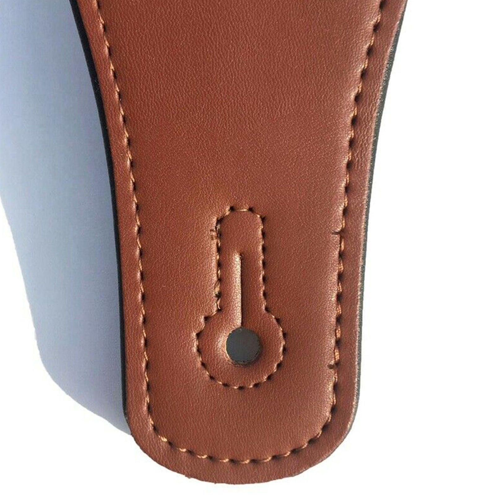 Leather Real Cowhide Guitar Strap for Electric Bass Guitar Adjustable Padde P5K5