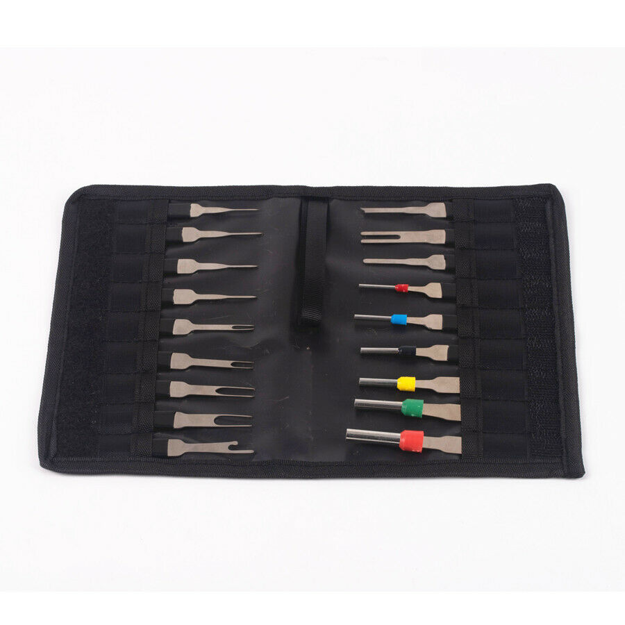 18PCS Terminals Removal Tools Car Wire Connector Pin Extractors Puller Remover