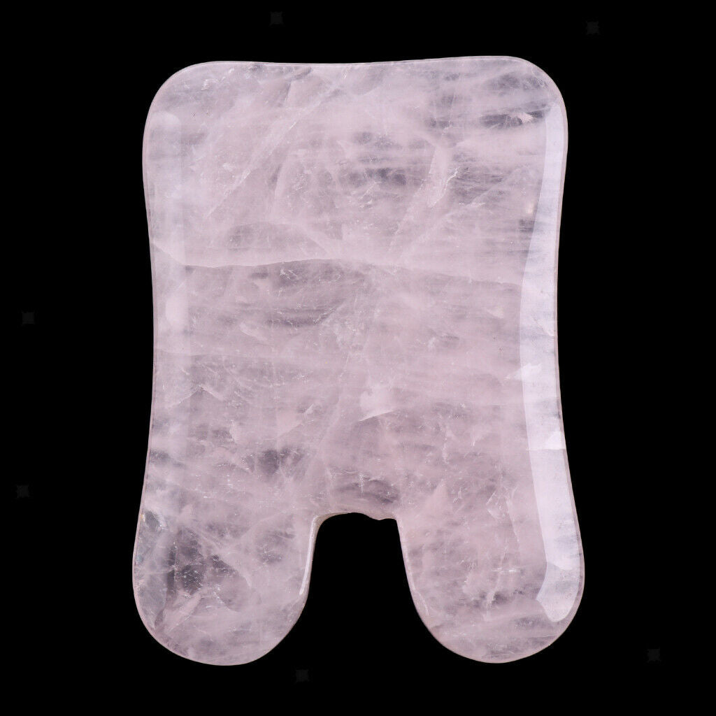 2 Pieces Natural Jade Guasha Board Salon Gua Sha Scraping Face Massage SPA