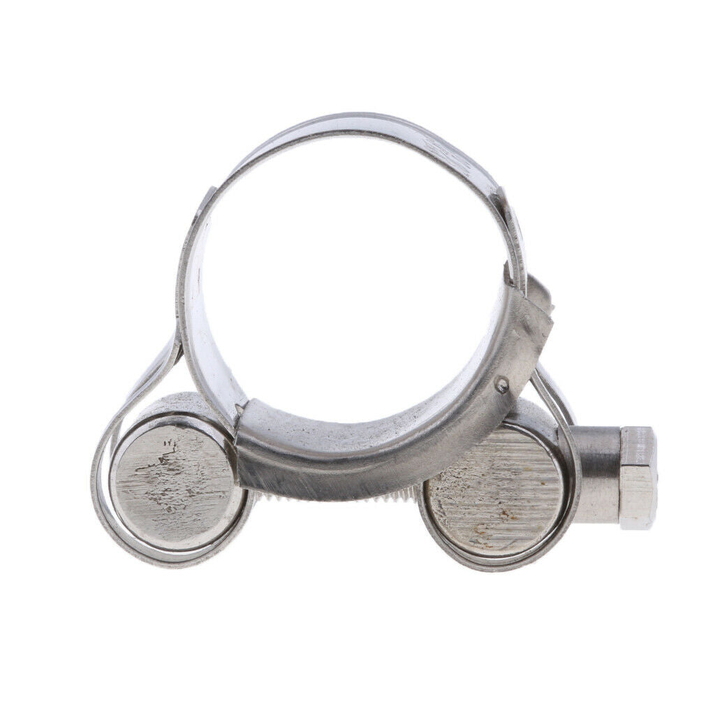 4Pcs Universal 23-25mm Motorcycle Exhaust Pipe Clamp Caliper Stainless Steel