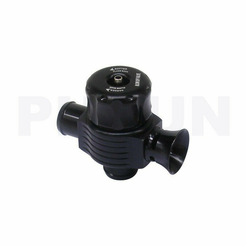 Black 25mm Universal Car Dual Port Blow Off Turbo Bov Valve Diverter Dump Valve