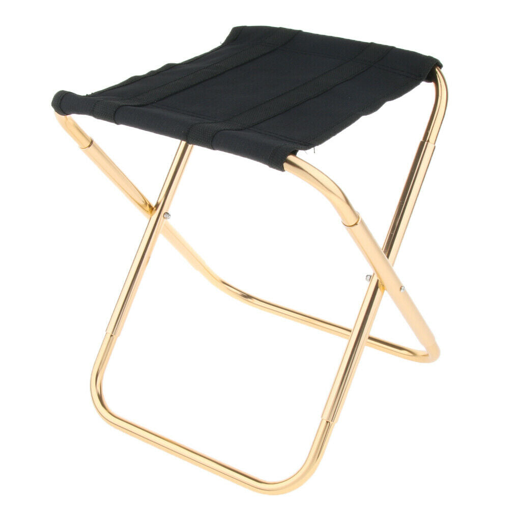 Portable Alloy Folding Chair Stool Seat For Outdoor Fishing Camping Hiking
