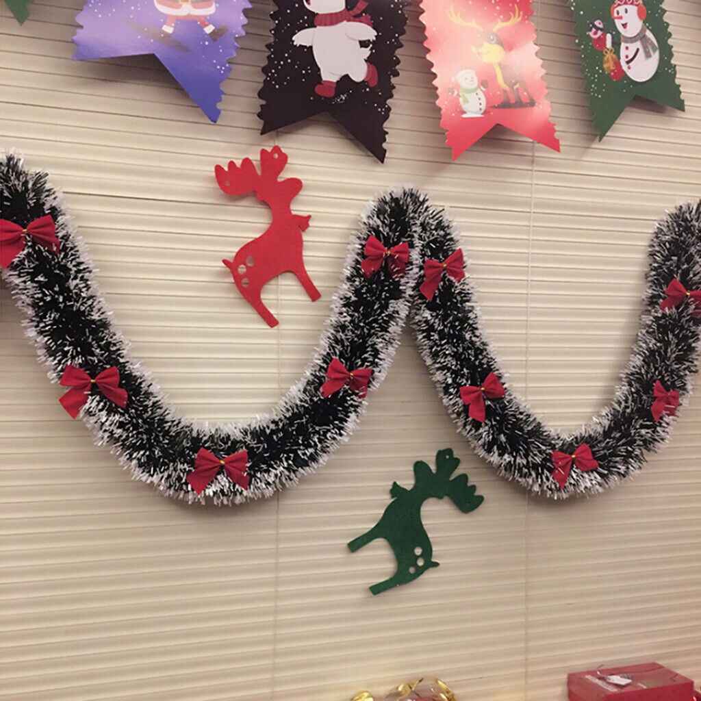 Set of 5 Festival Hanging Ribbon Christmas Paper Garland Ceiling Window
