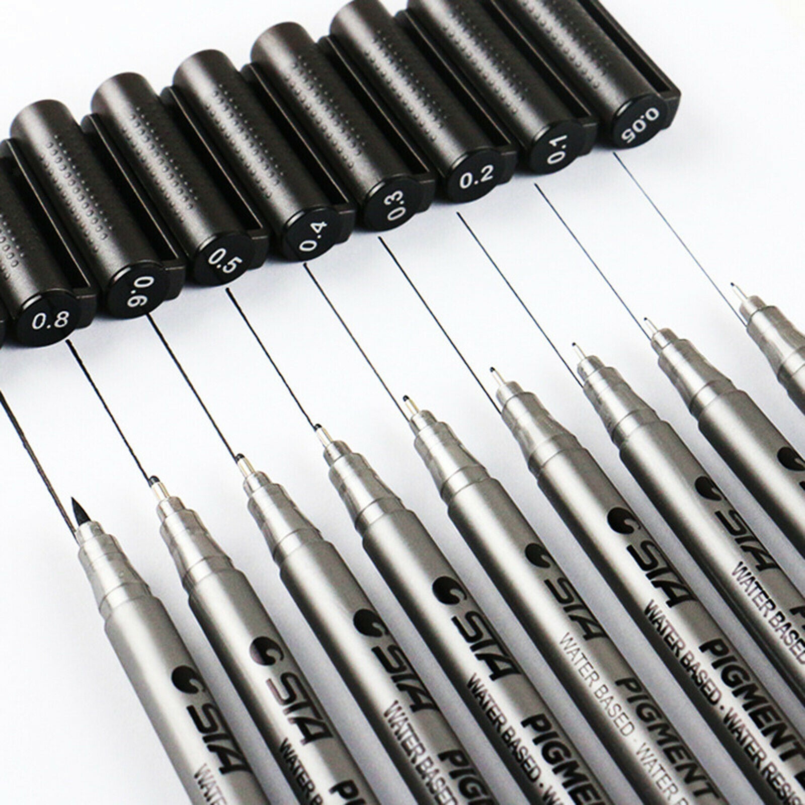 Micro-Line Pens Pigment Ink Drawing Pens Artist Illustration Doodling Comic