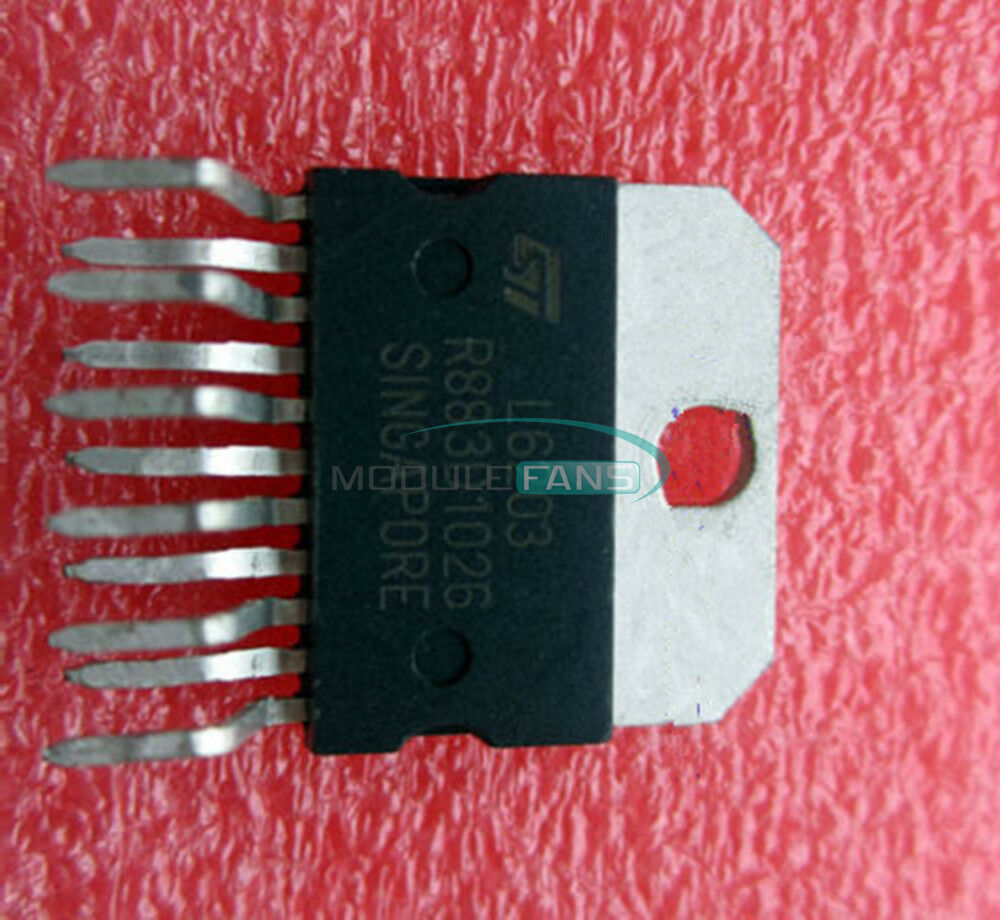 5PCS IC L6203 ZIP-11 IC FULL BRIDGE DRIVER MULTIWAT ST 5A 12V-48V