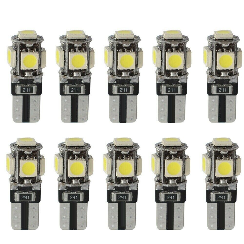 6x T10 LED Bulb Canbus Error Free White 6000K W5W 194 Car Wedge Dome Map Light !