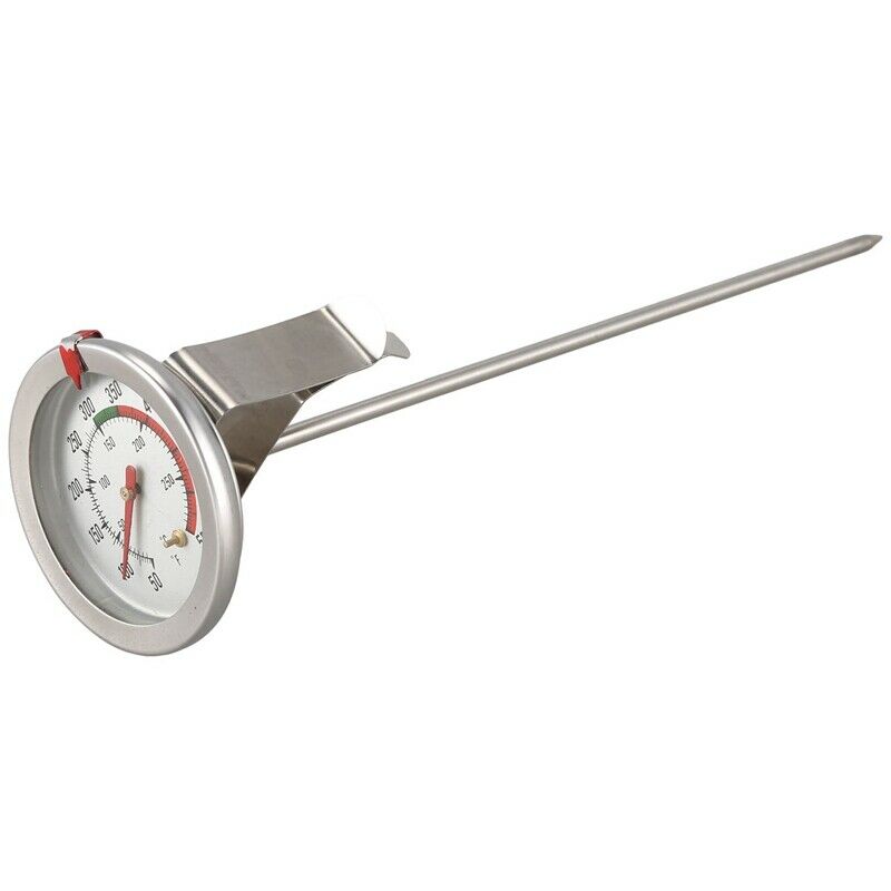 Handy 8 Inch Probe Deep Fry Meat Turkey Thermometer with 2 Inch Dial StainlessG5