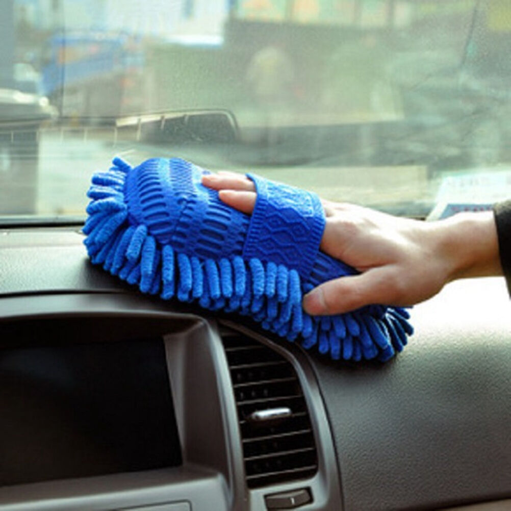 Microfiber Chenille Car Vehicle Care Washing Brush Sponge Pad Cleaning Too.l8