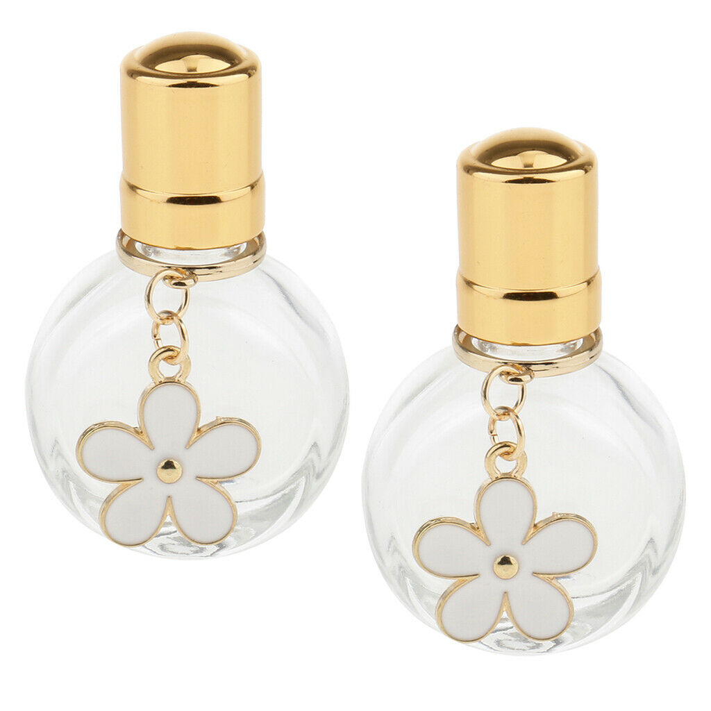 2Pcs Clear Perfume Roll on Bottles Deodorants Lip Gloss Sample Bottle Vials