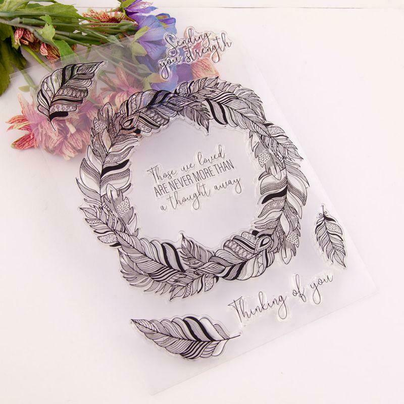 Wreath Silicone Clear Seal Stamp DIY Scrapbooking Embossing Photo Album Decor