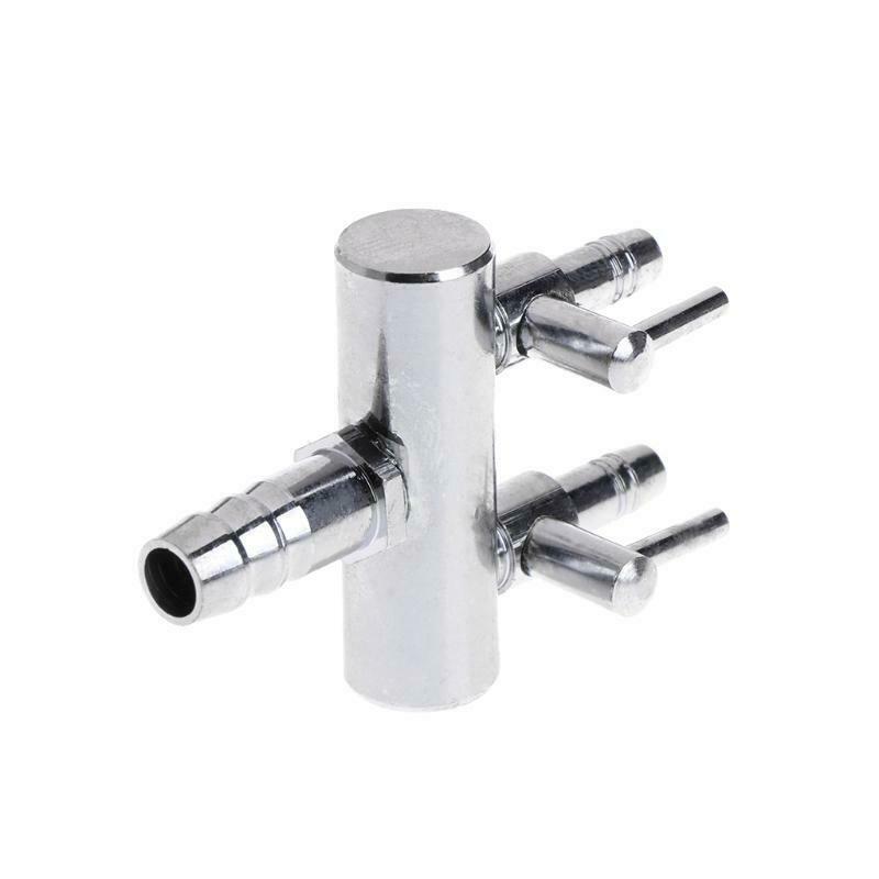 2 Way Aquarium Fish Tank Air Pump Stainless Steel Lever Control Switch Valve New