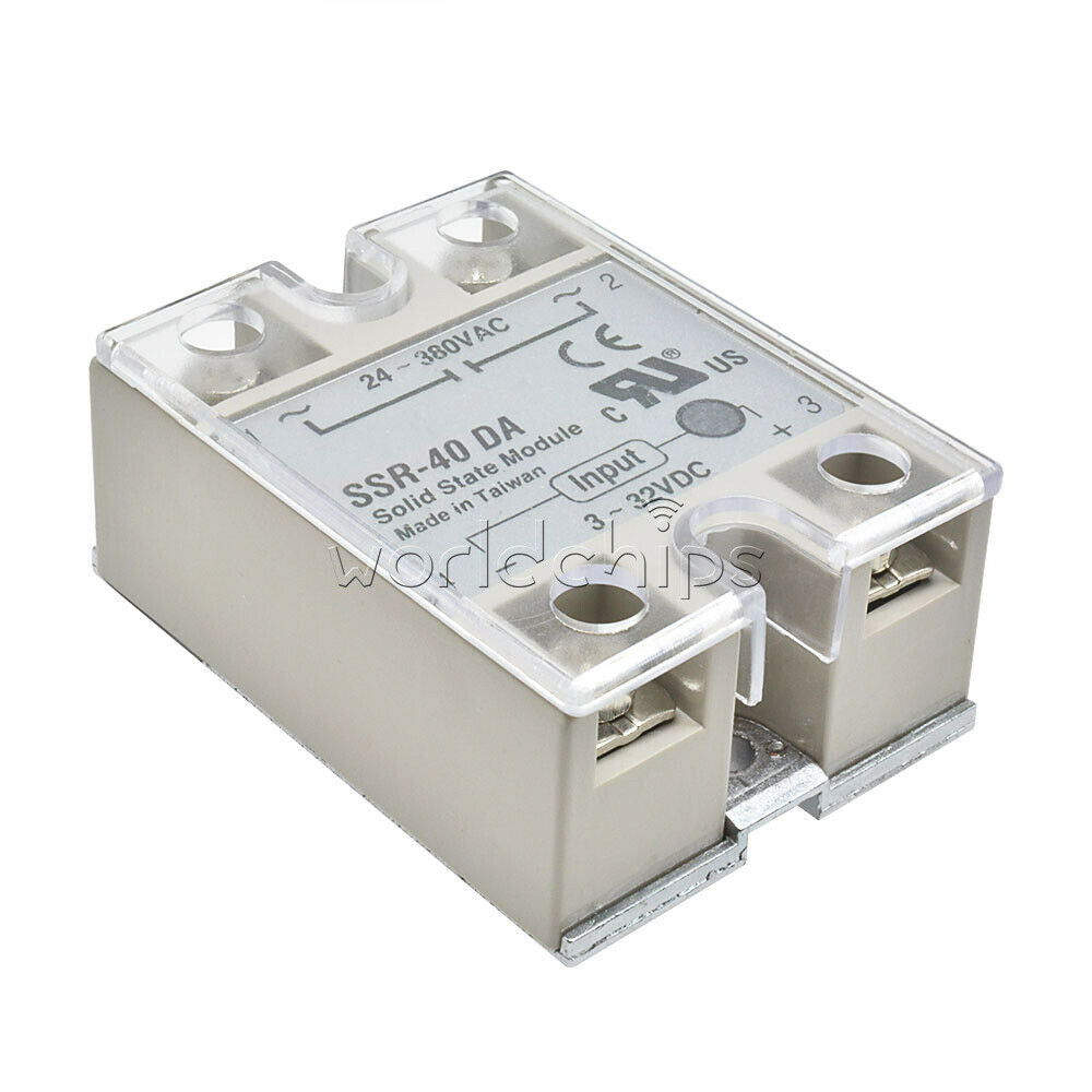 2PCS Clear Transparent Hard Plastic Cover for Single Phase Solid State Relay SSR