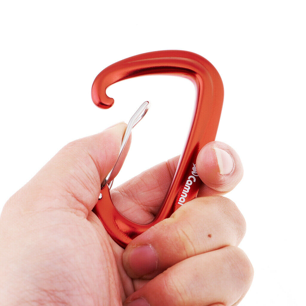 10x Hammock Carabiner Outdoor Rock Climbing Mountaineering Utility Clip 16KN
