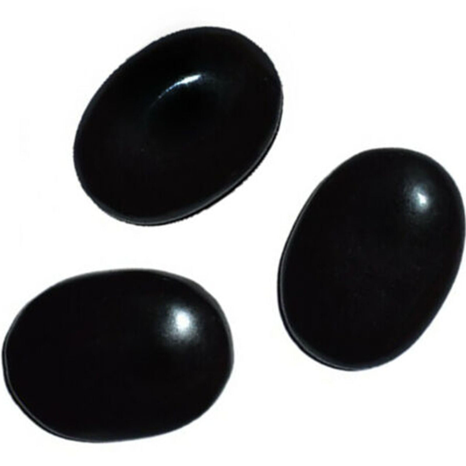 Black Tourmaline Palm Stone Rock Crystal Healing Reiki Polished Worry
