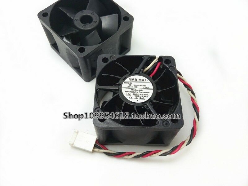 1PC NMB 4028 12V 0.39A 1611KL-04W-B59 3-wire double ball switch cooling fan