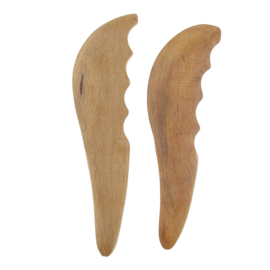 4 Pieces Wooden Gua Sha Facial Scraping Massage Tool Body Massager SPA for