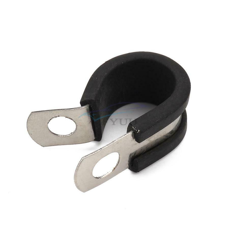 50 Pieces 6.5mm-25.5mm Hose Cable Frame Insulated Clamps Kit For Marine Car Home