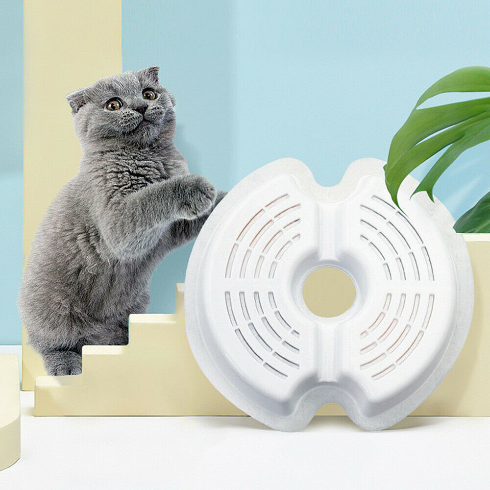 4PCS Pet Water Drinking Fountain Filters Replacement Cat Dog Dish Dispenser Acc